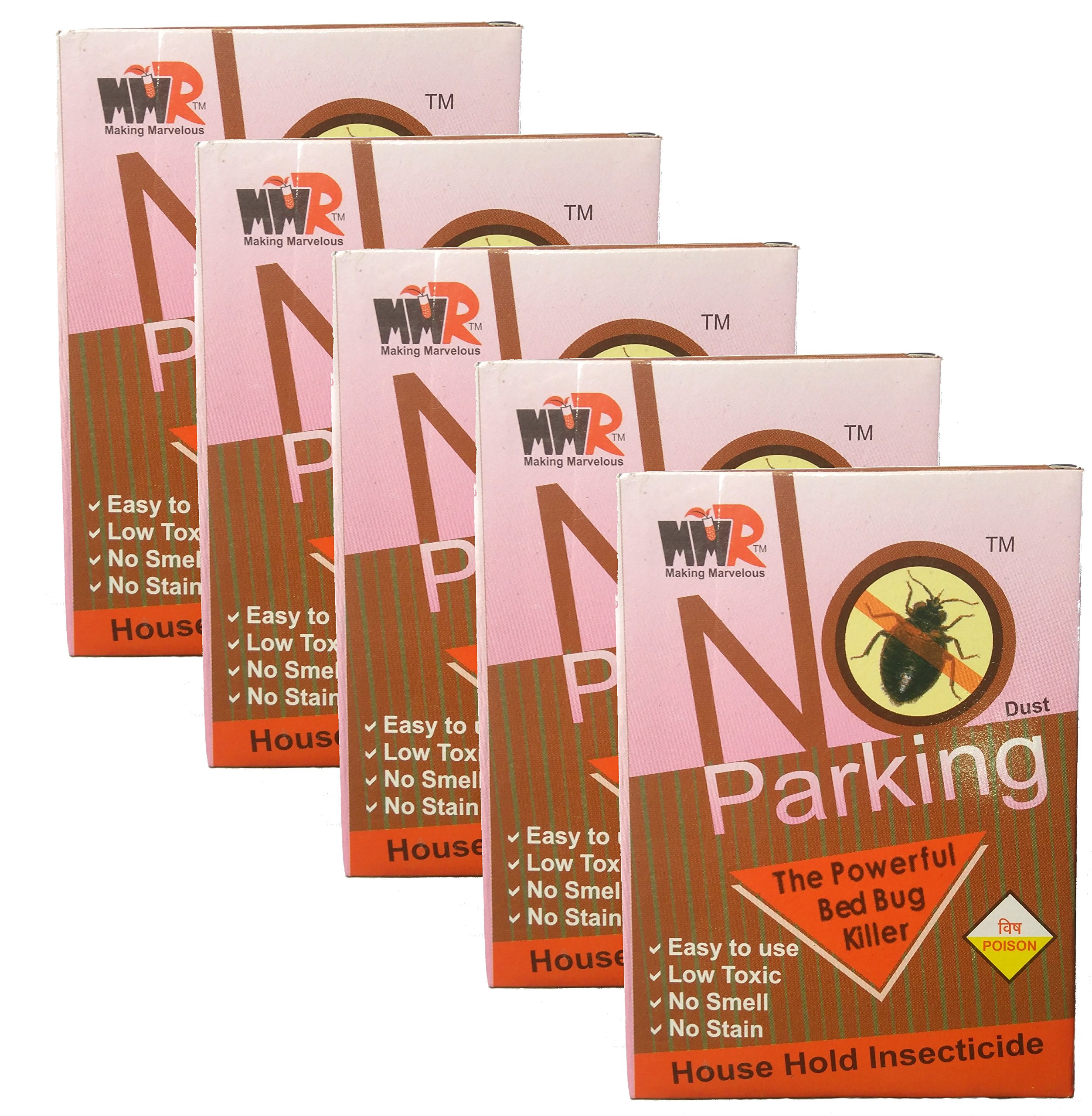 No Parking Powerful Bedbugs and Termites Killer Spray Powder Set of 6 nos X 10GRAM for 12 L Bed Bug Killer (White), Pack of 1