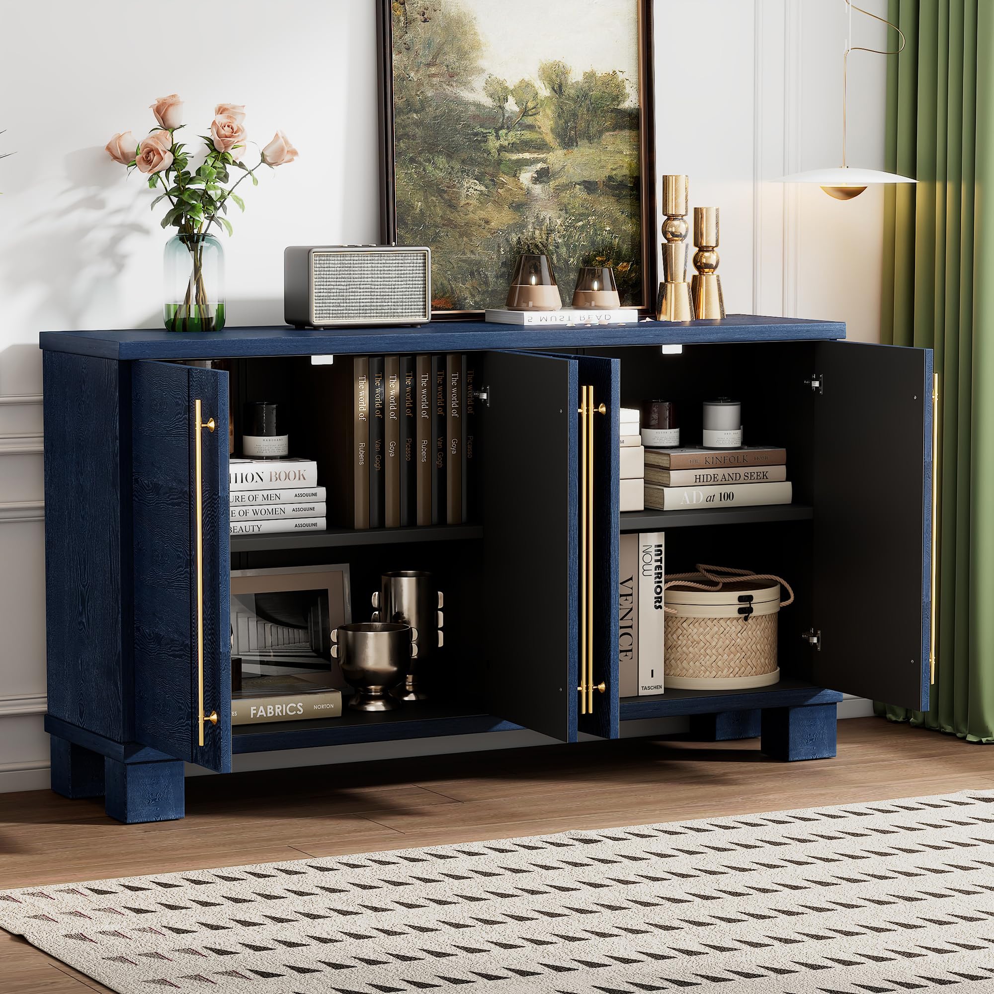 Amazon.com: THINK 30 Sideboard Buffet Cabinet with Storage, Wood