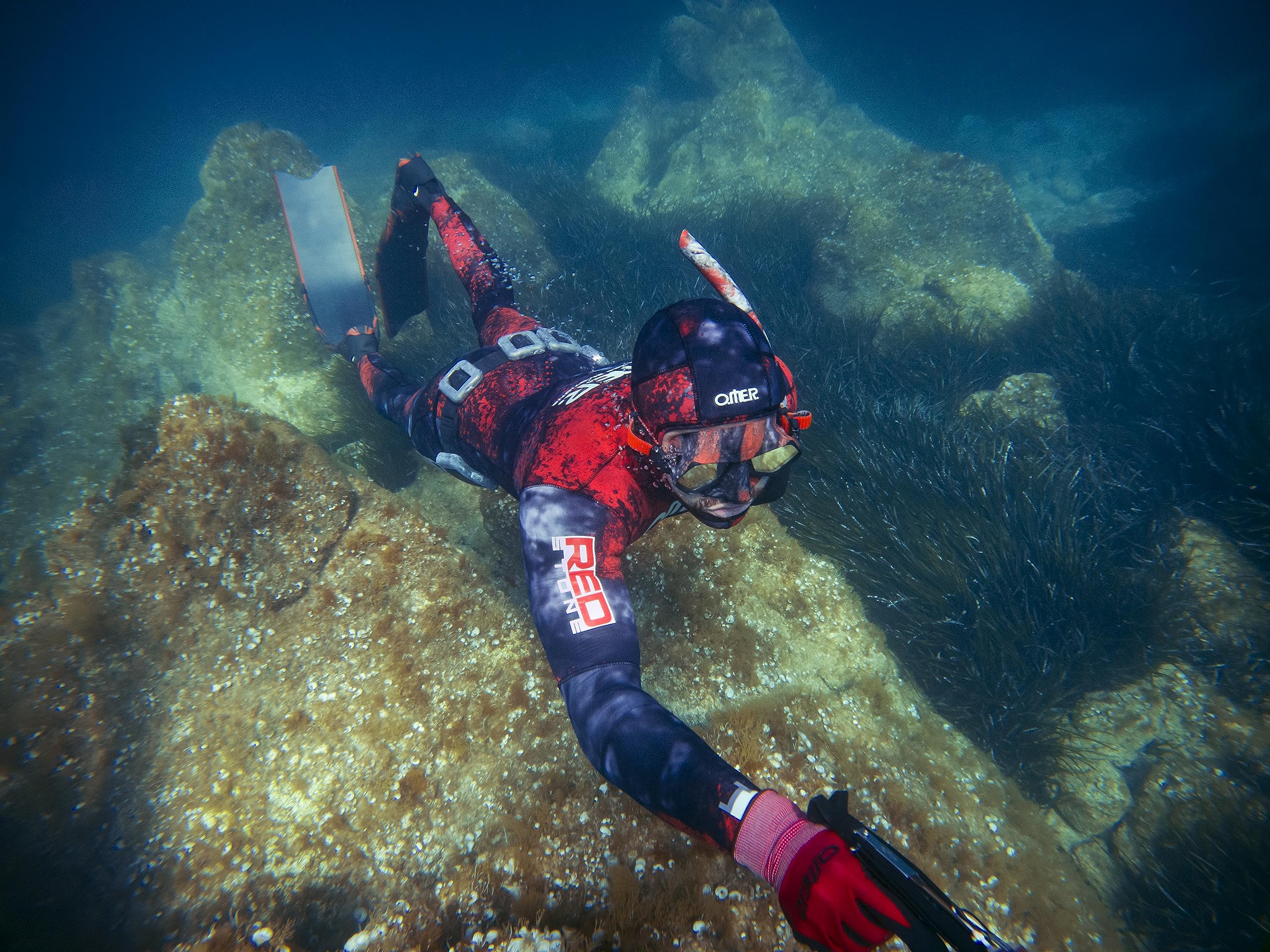Omer wolf マスク&amp; Zoom redstone シュノーケルセット Omer Wolf Mask – The Oregon Freediving Company