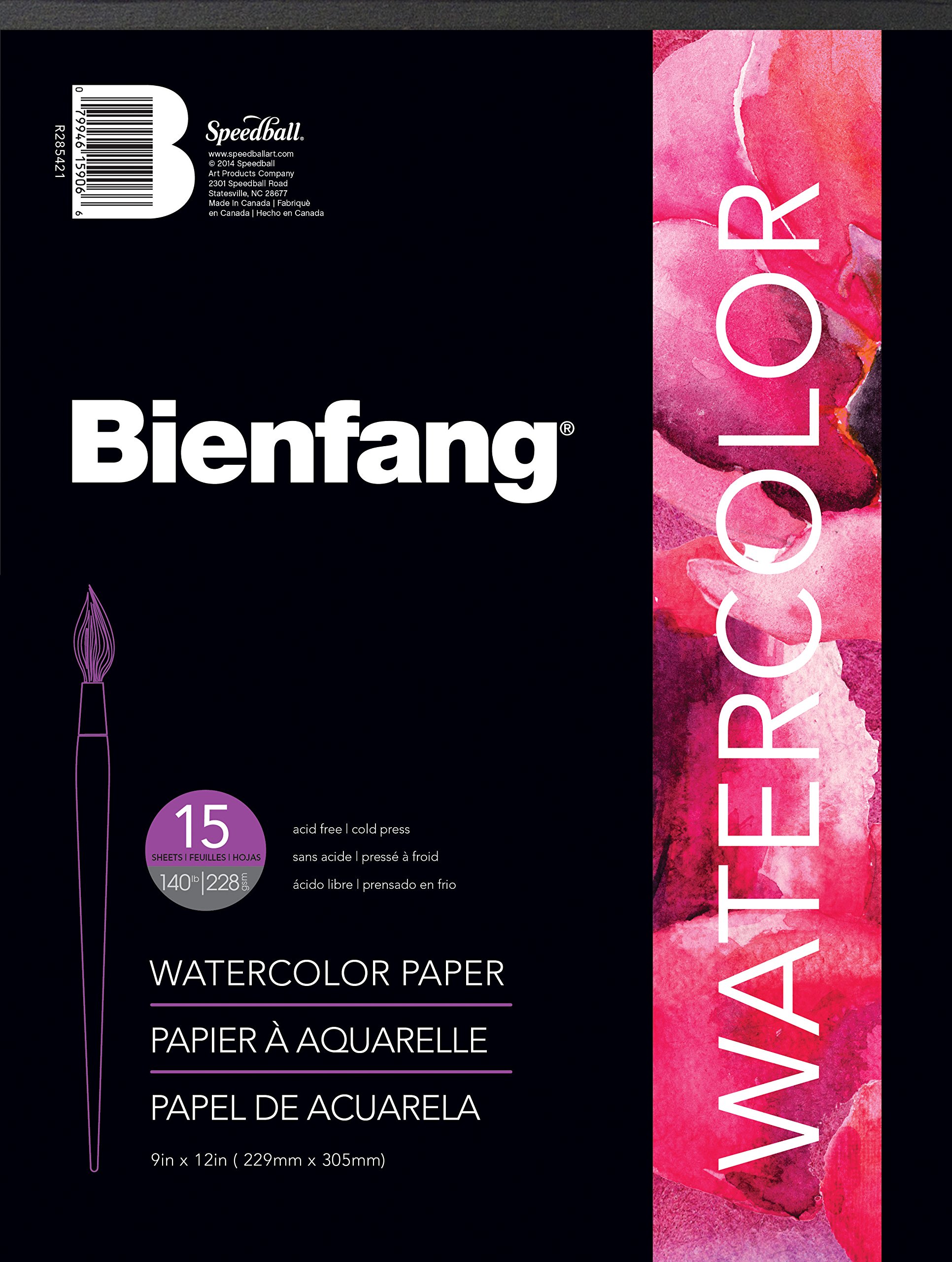 BienfangWatercolor Paper Pad, 9 by 12-Inch