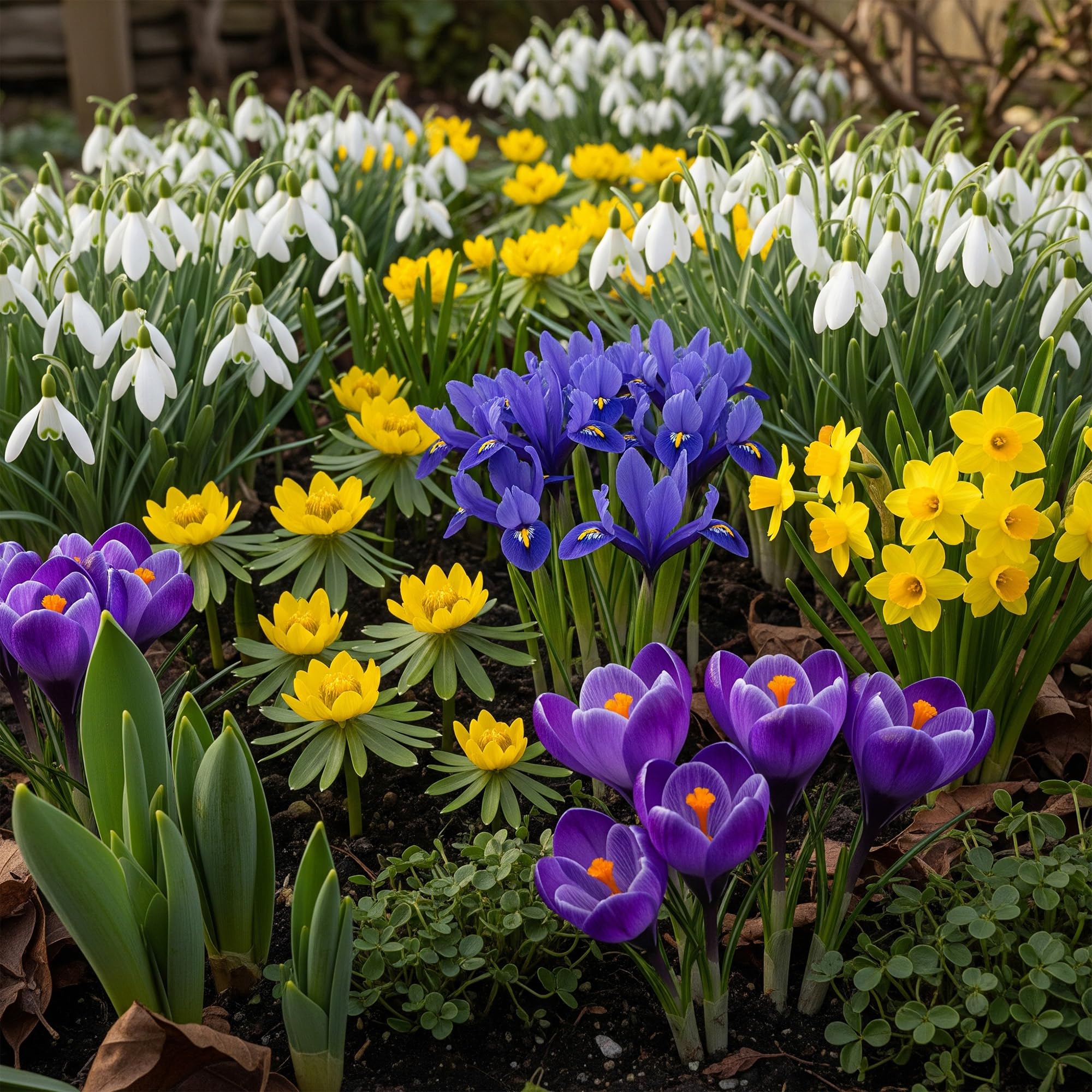 Mixed Flower Bulb Collection – Seasonal Garden Planting Packs – Winter, Spring & Summer Bulbs – Bulb Mixes for Borders, Pots & Wildlife Friendly Gardens (Winter Woodland Jewels Mix (70 Bulbs))