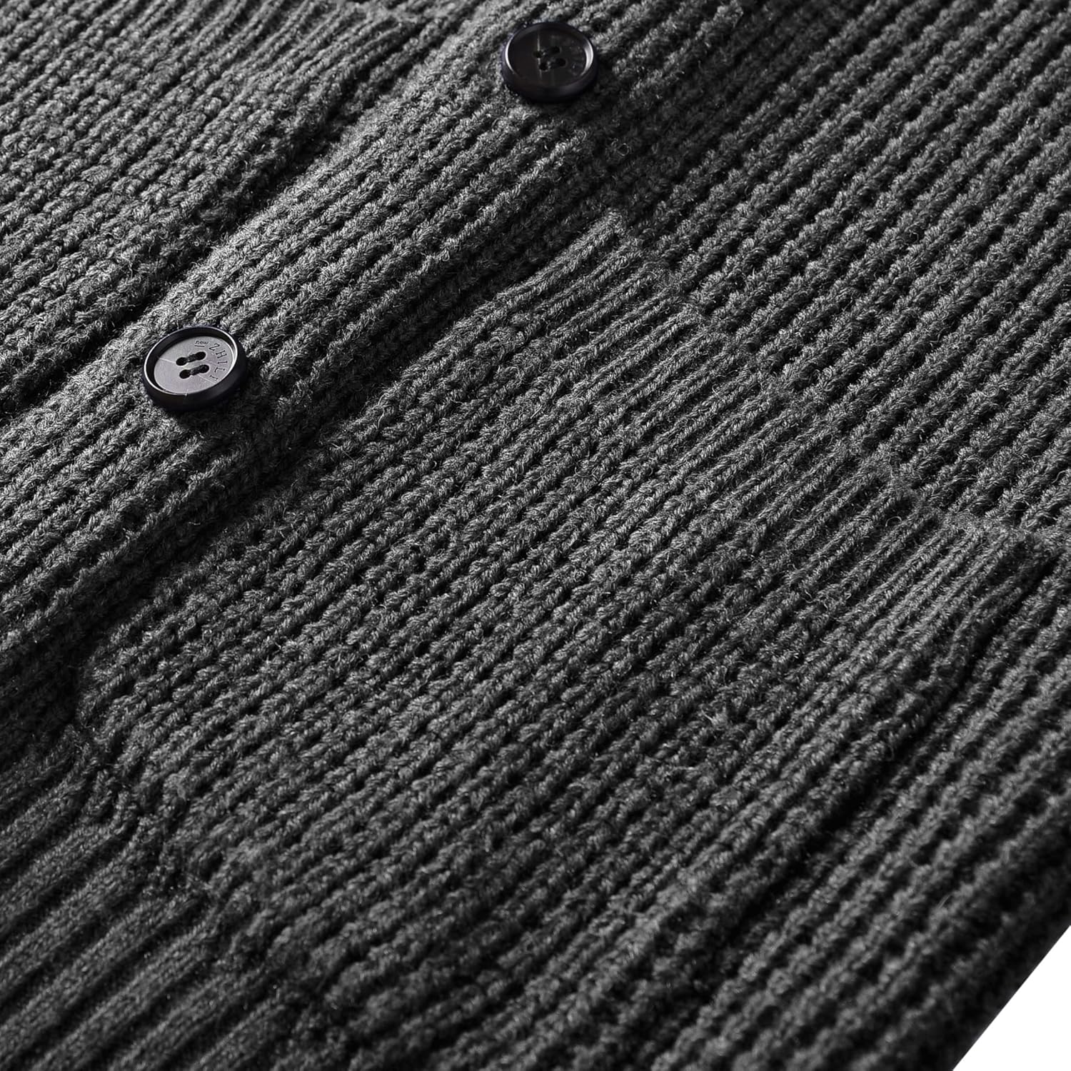 Men's Casual Slim Thick Knitted Shawl Collar Cardigan Sweaters Pockets - Image 4