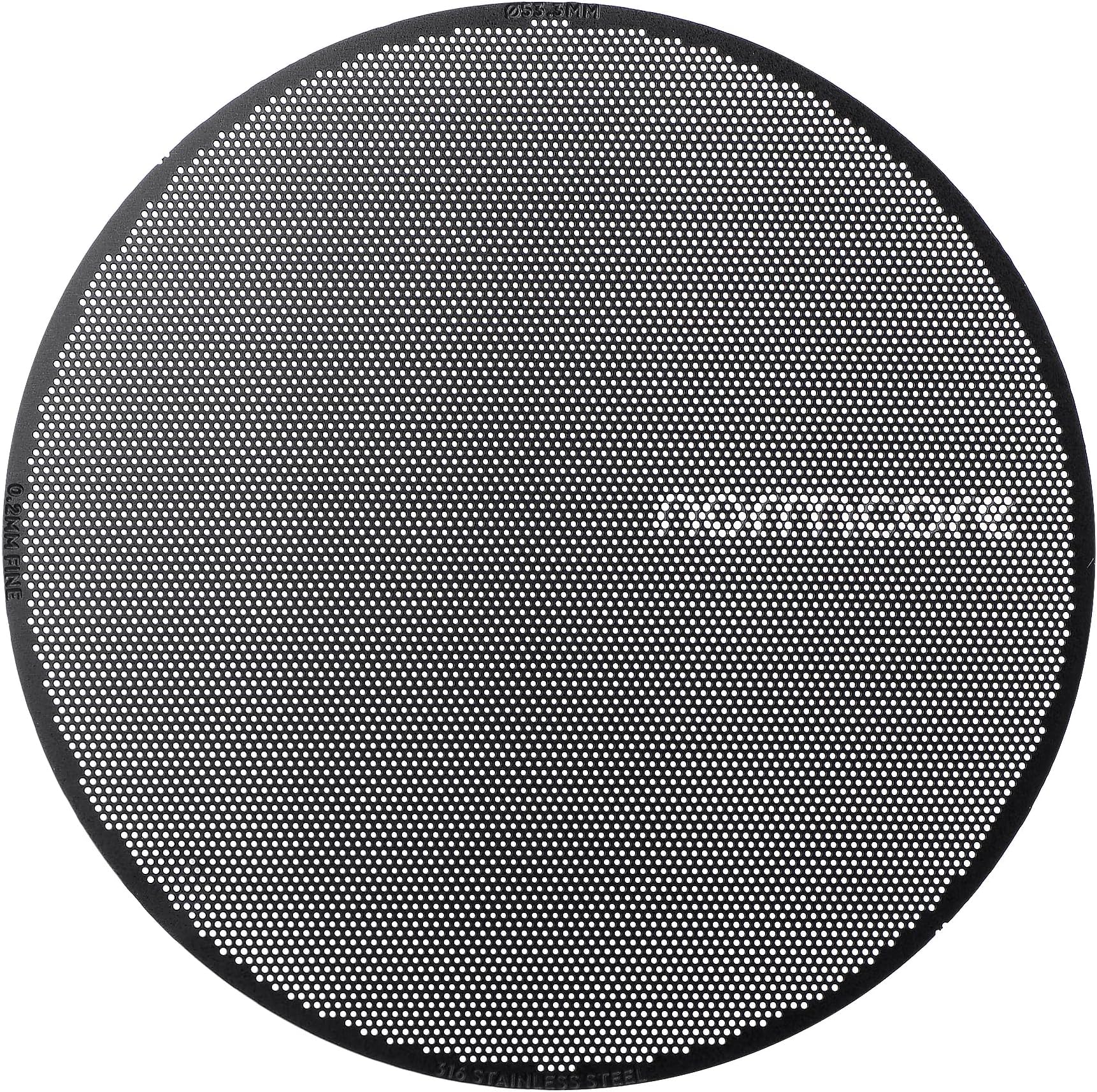 Normcore 53.3mm Ultra-Slim 0.2 mm Puck Screen - Lower Shower Screen - Metal Coffee Reusable Filter for 54mm Portafilter - 200-micron Laser etched - 316 Stainless Steel with Titanium PVD Coating