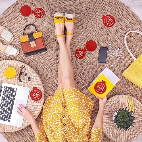 Miniatura 6 de 36 piezas de espejo compacto inspirador de 2.76 pulgadas, espejo redondo de vidrio para maquillaje, monedero personal, mini espejo, regalos para