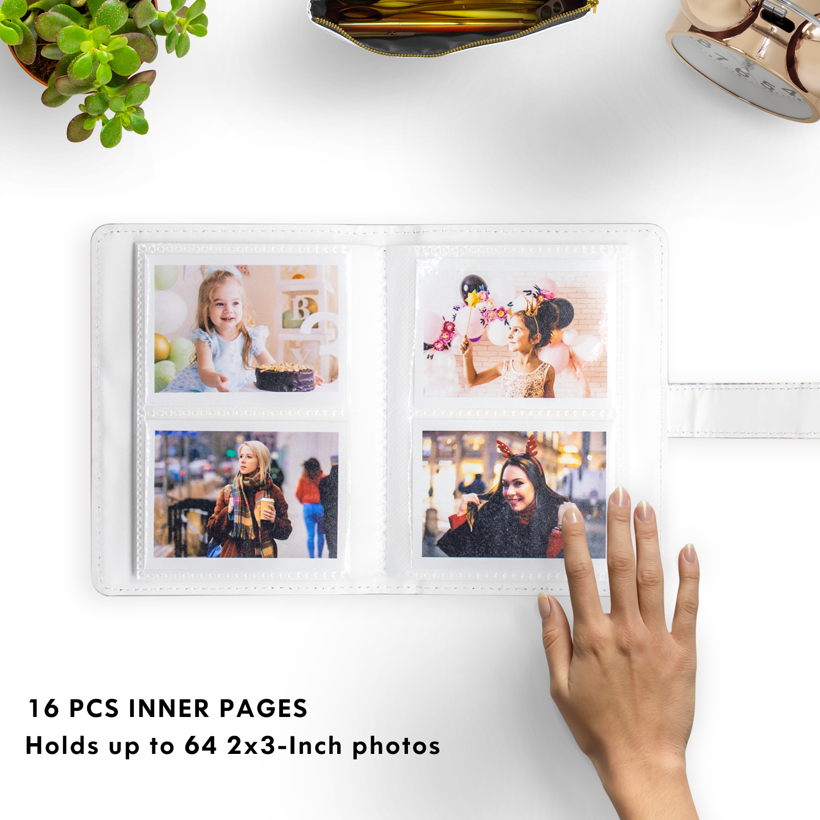 Amazon.com: 64 Pockets Photo Album Book for 2x3 Inch Film - Mini