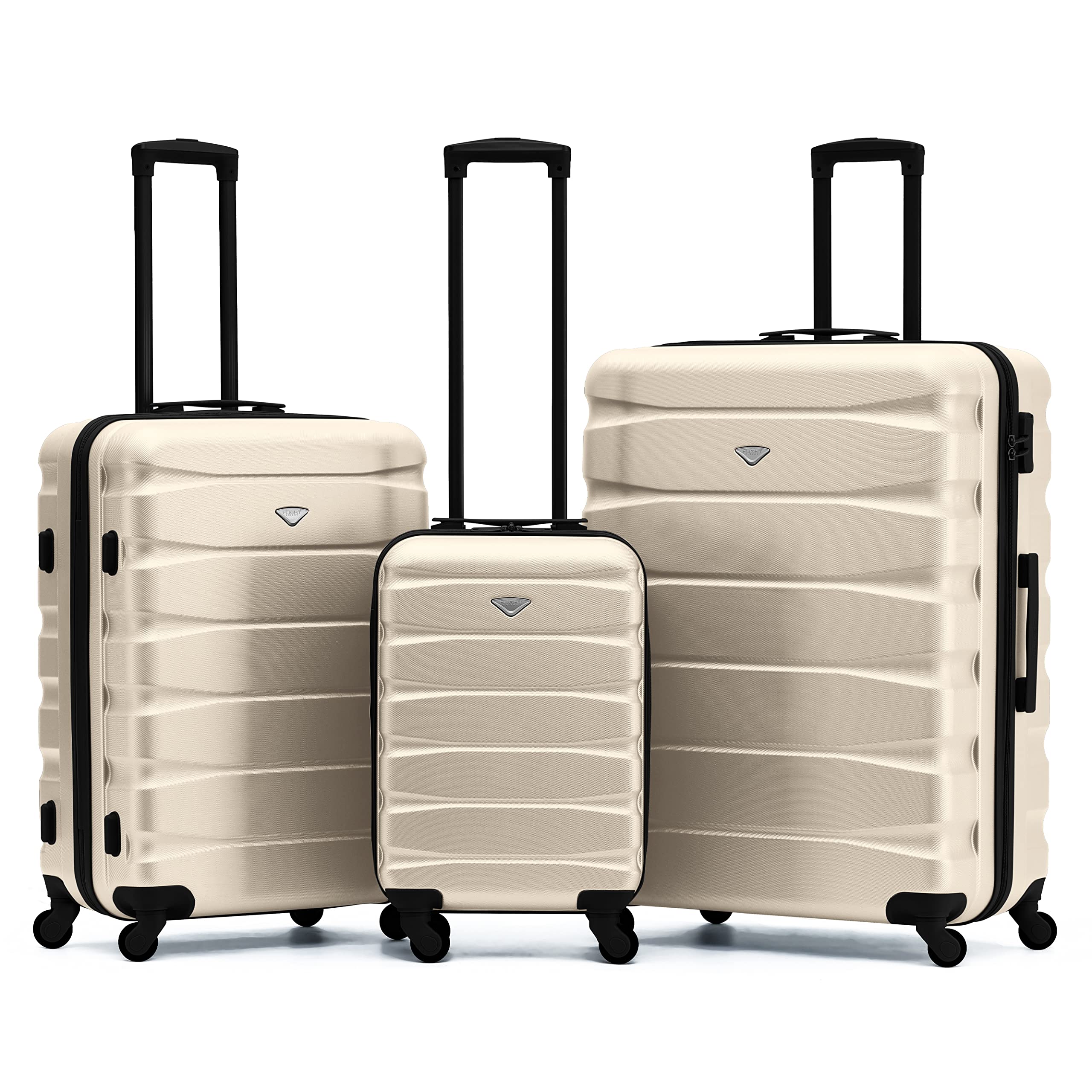 Flight Knight Lightweight 4 Wheel ABS Hard Case Medium Suitcase Approved for Over 100 Airlines Including easyJet, British Airways, Ryanair, Jet2, Emirates & Many More - Check-in Medium Size 25" — view 168