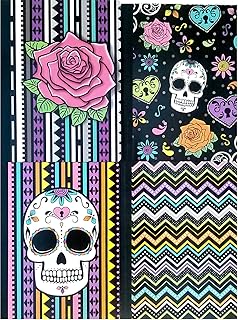 Momentum Brands Day of The Dead Skull Compostion Books (4Pack Dia de Los Muertos)