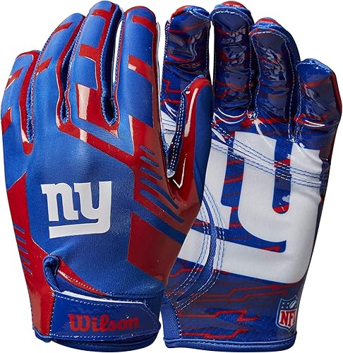 WILSON NFL - Guantes de fútbol americano con ajuste elástico, para jóvenes