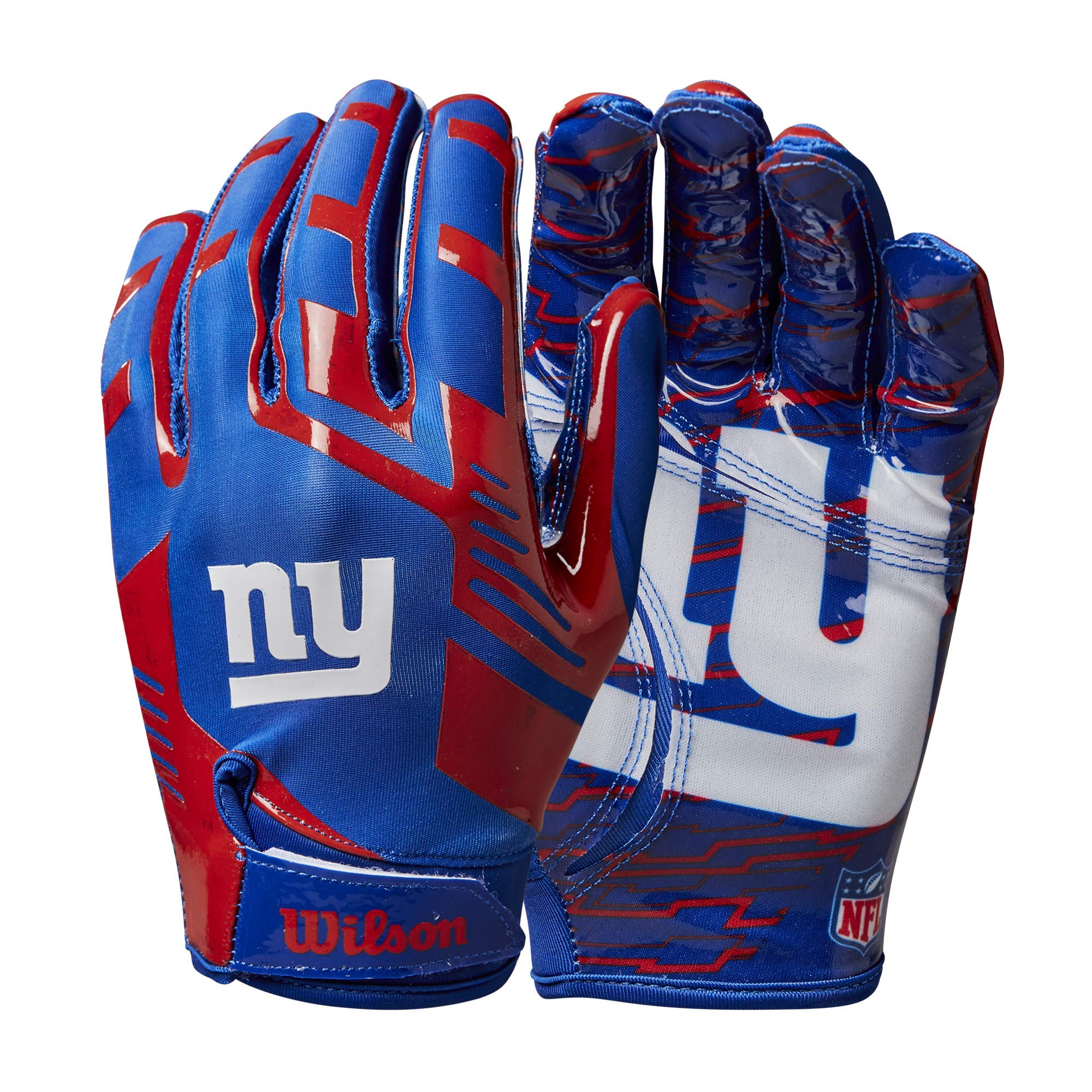 wilson nfl stretch fit football gloves – youth and adult sizes