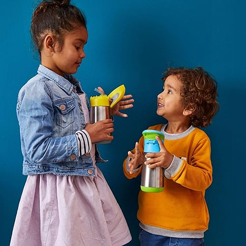 Miniatura 2 de b.box Botella de bebida aislada de 12 onzas  Mantiene las bebidas frías hasta 8 horas, calientes hasta 6 horas, acero inoxidable de doble pared