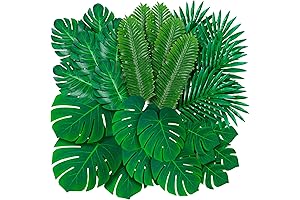 Artificial Tropical Monstera Real-Looking Palm Leaves