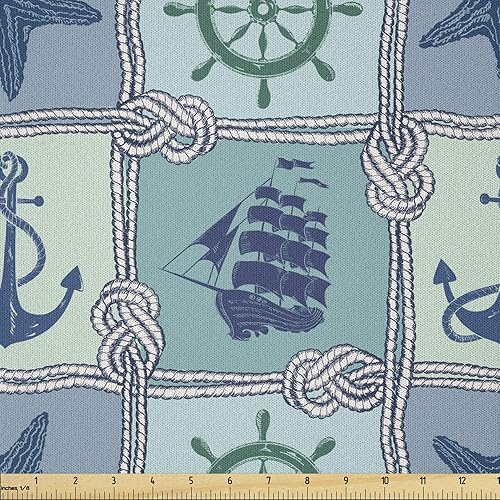 Miniatura 84 de Tela de panda Lunarable de The Yard, diseño de oso asiático con dibujos animados comiendo hojas y ramas, animal silvestre, tela decorativa para