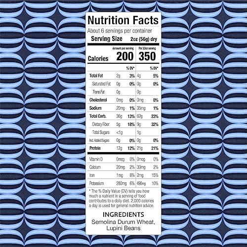 Miniatura 3 de Brami Radiatori Pasta de proteína italiana, baja en carbohidratos, alta fibra, sin OMG, keto, fabricada en Italia, pasta de sémola, fortificada con