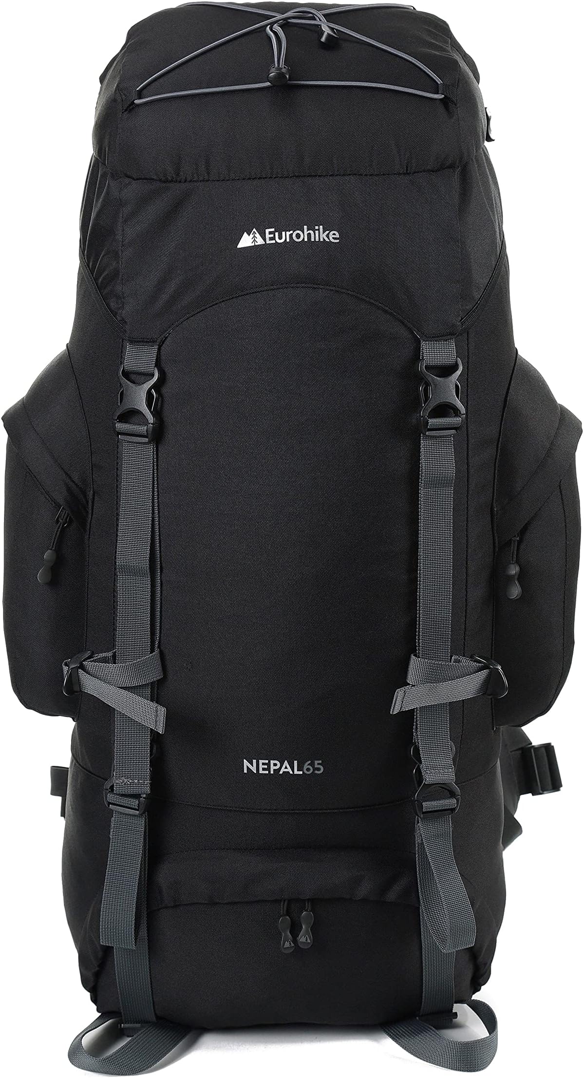 – Nepal 65 Litre Rucksack with Ventilated Back Panel & Padded Harness, 65L Backpack, Bag for Men & Women, Adjustable, Lightweight, Camping, Hiking, Trekking, Travelling, Outdoors, Black