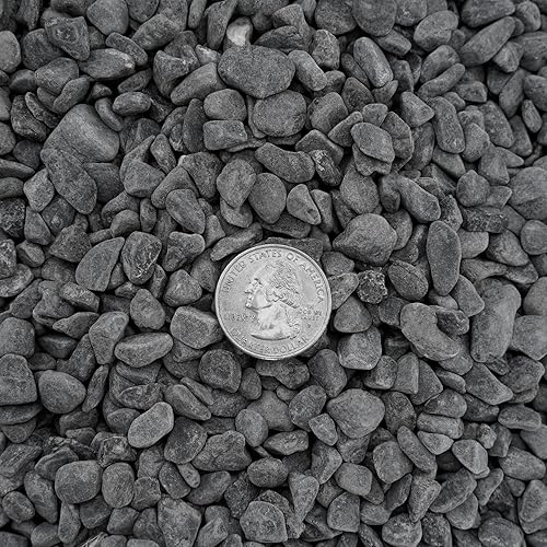 Miniatura 2 de Guijarros de frijol gris decorativos naturales, rocas de río tamaño grava de 15 pulgadas para plantas, jardín, paisajismo, acuarios y decoración al
