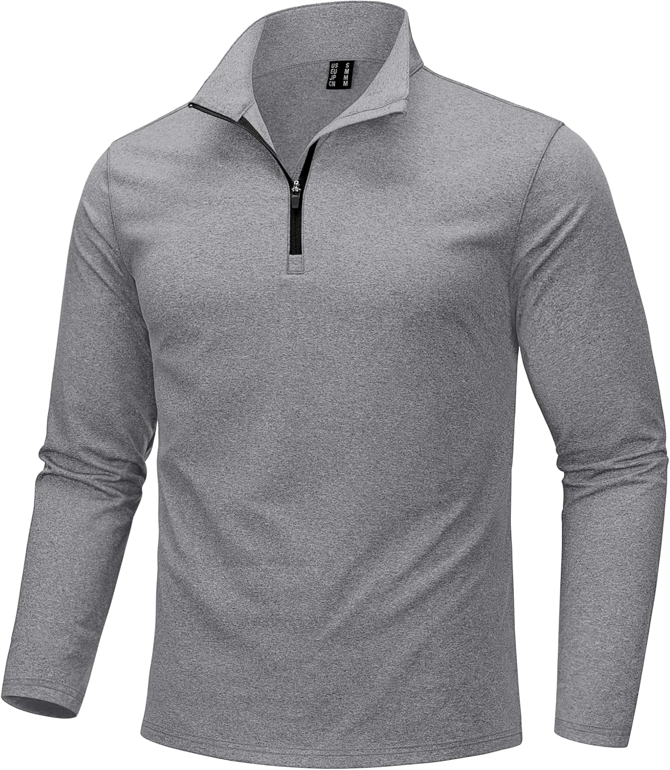 KEFITEVD Men's Quarter Zip Pullover Fleece Lined Long Sleeve Golf Shirt 1/4 Zip Sweatshirts Thermal Winter Sweaters
