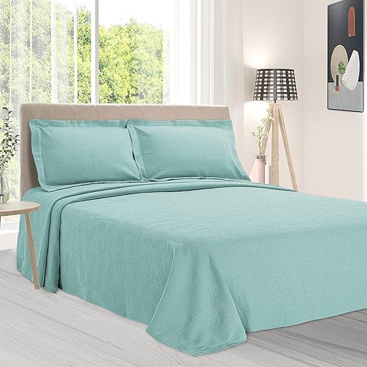 SUPERIOR Cotton Matelasse Bedspread Set, Oversized