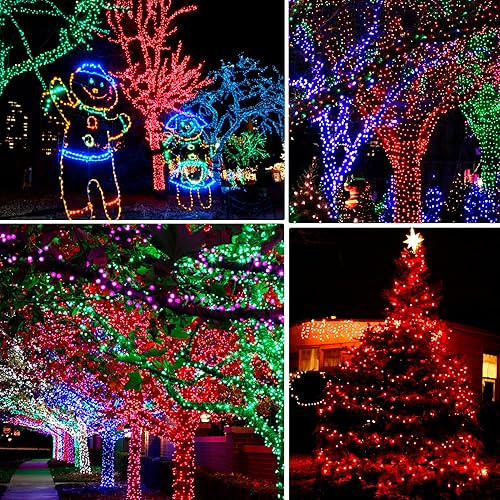 Miniatura 9 de Dazzle Bright - Guirnalda de cobre con 60 luces LED de 20 pies de largo a pilas y a prueba de agua para decoraciones navideñas, de interior,