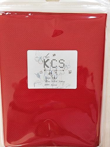 Miniatura 9 de 19" x 28" 14CT Tela de punto de cruz de algodón Aida (lino)