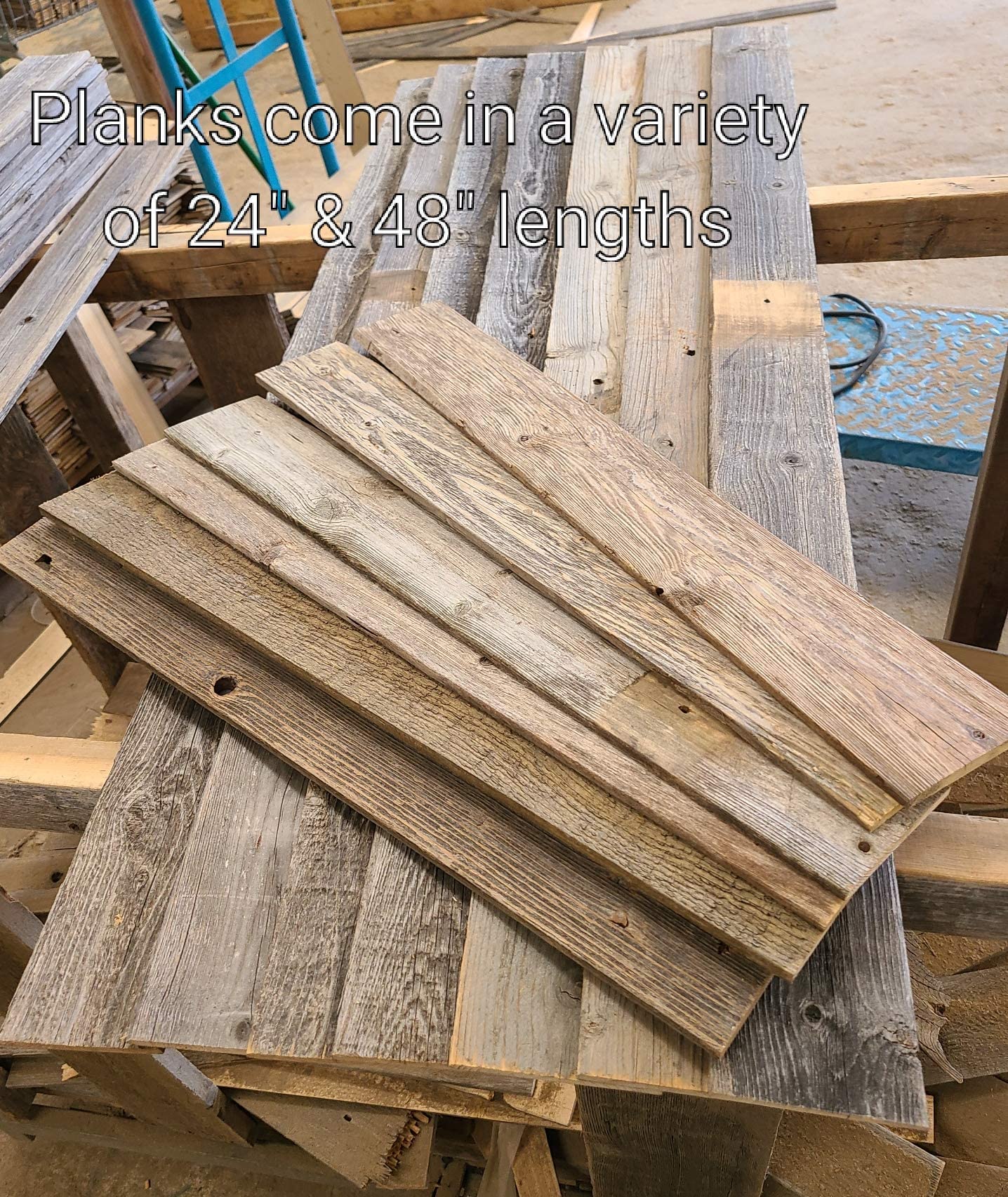 Rockin' Wood Real Wood Nail Up Application Rustic Reclaimed Naturally