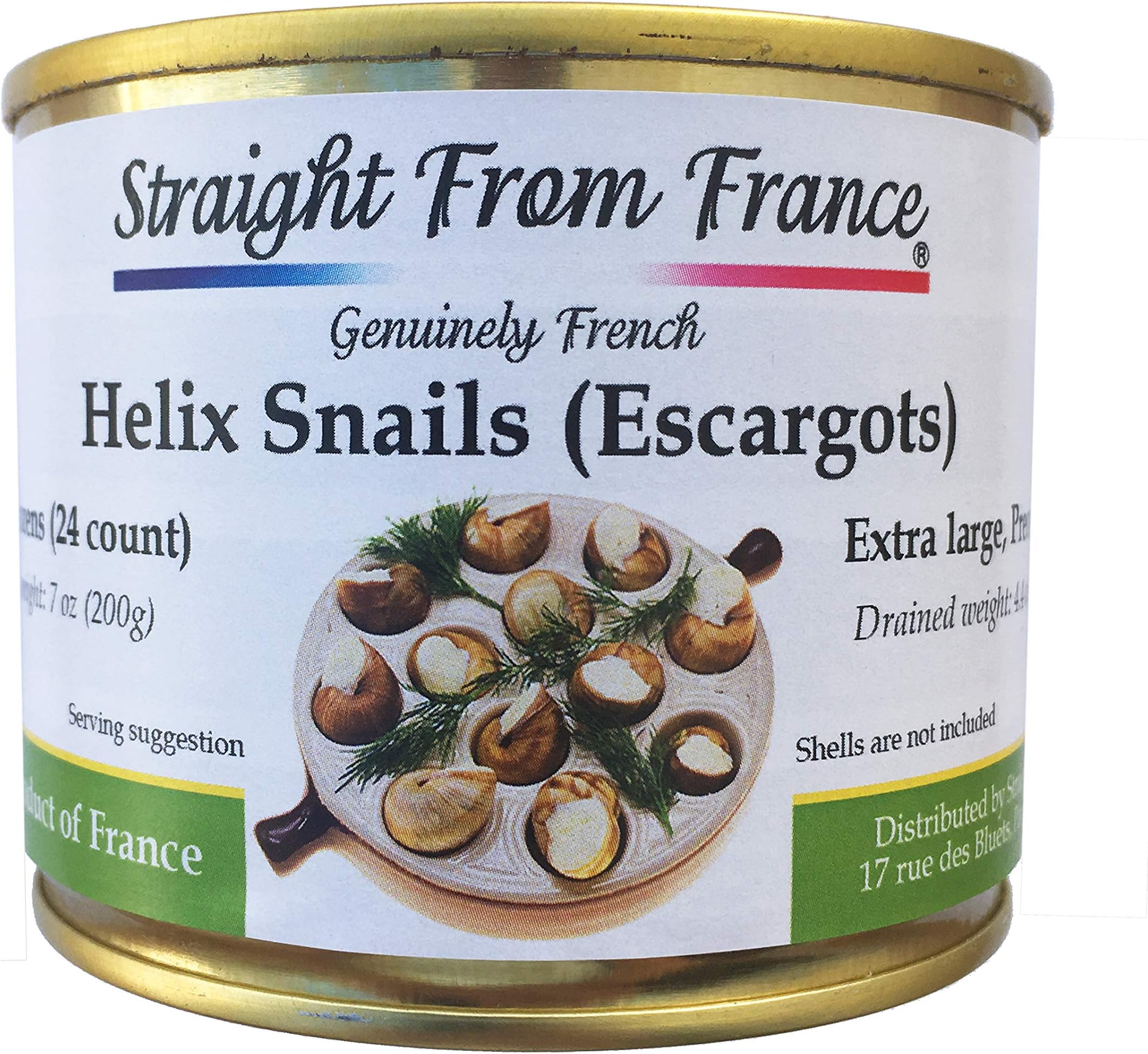Chantifrais Very Large French Helix Lucorum Escargots Snails (2 Dozens)