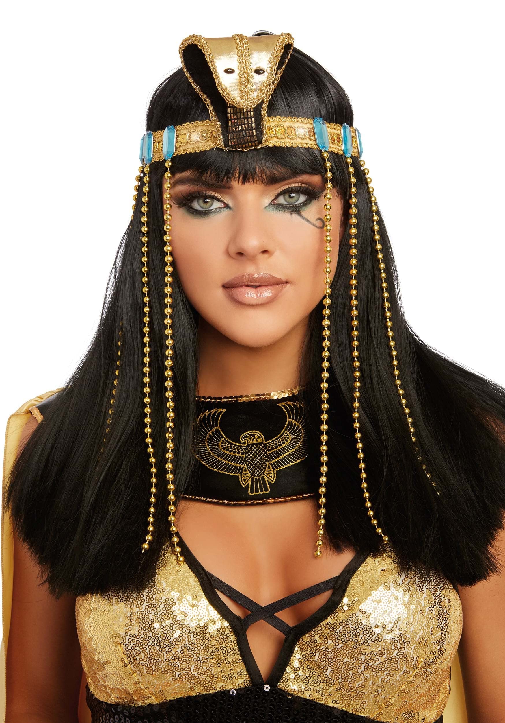 Dreamgirl Womens Cleopatra Headpiece, Egyptian Headpiece Halloween Costume Accessory