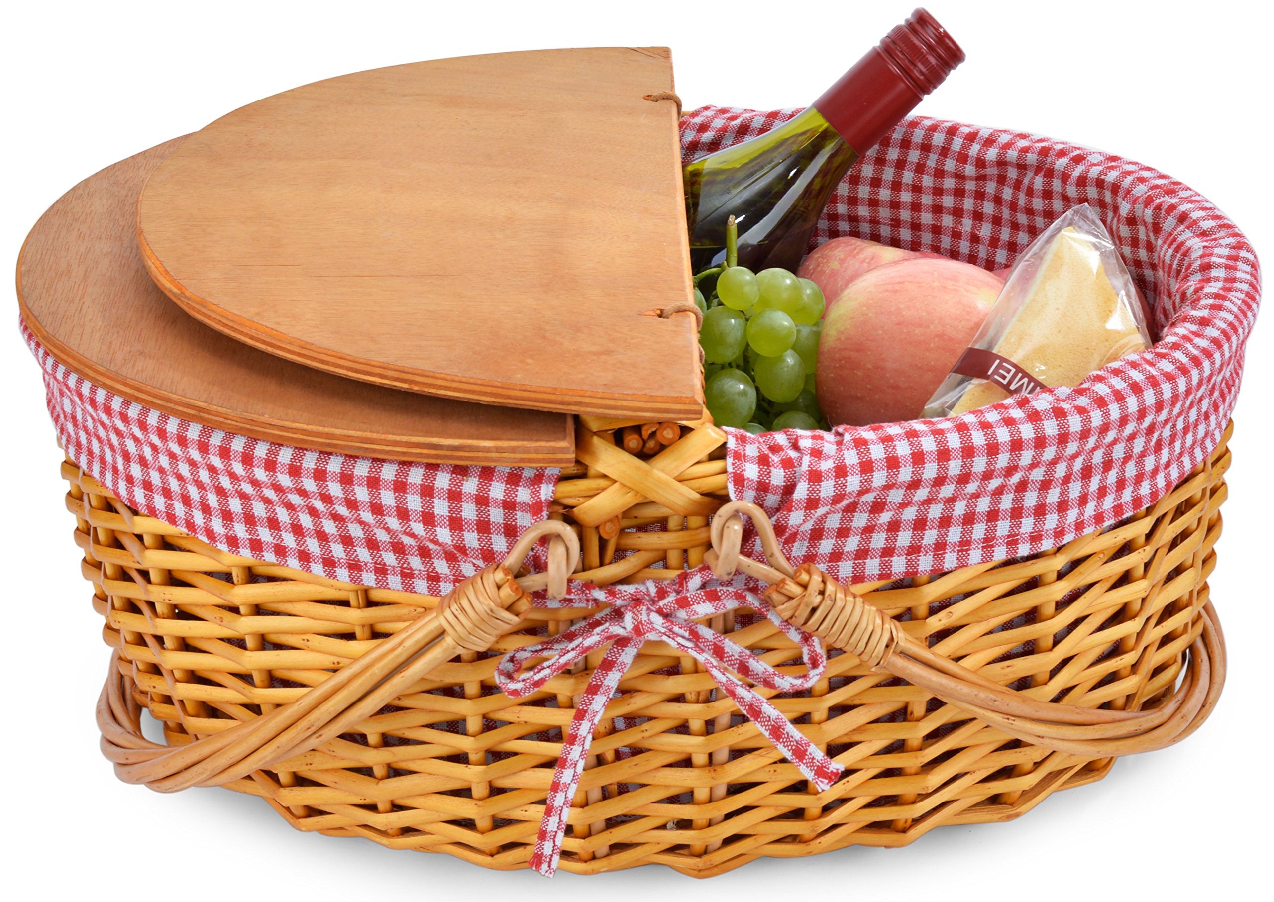 Wicker Picnic Baskets with Double Folding Handles Little Red Riding
