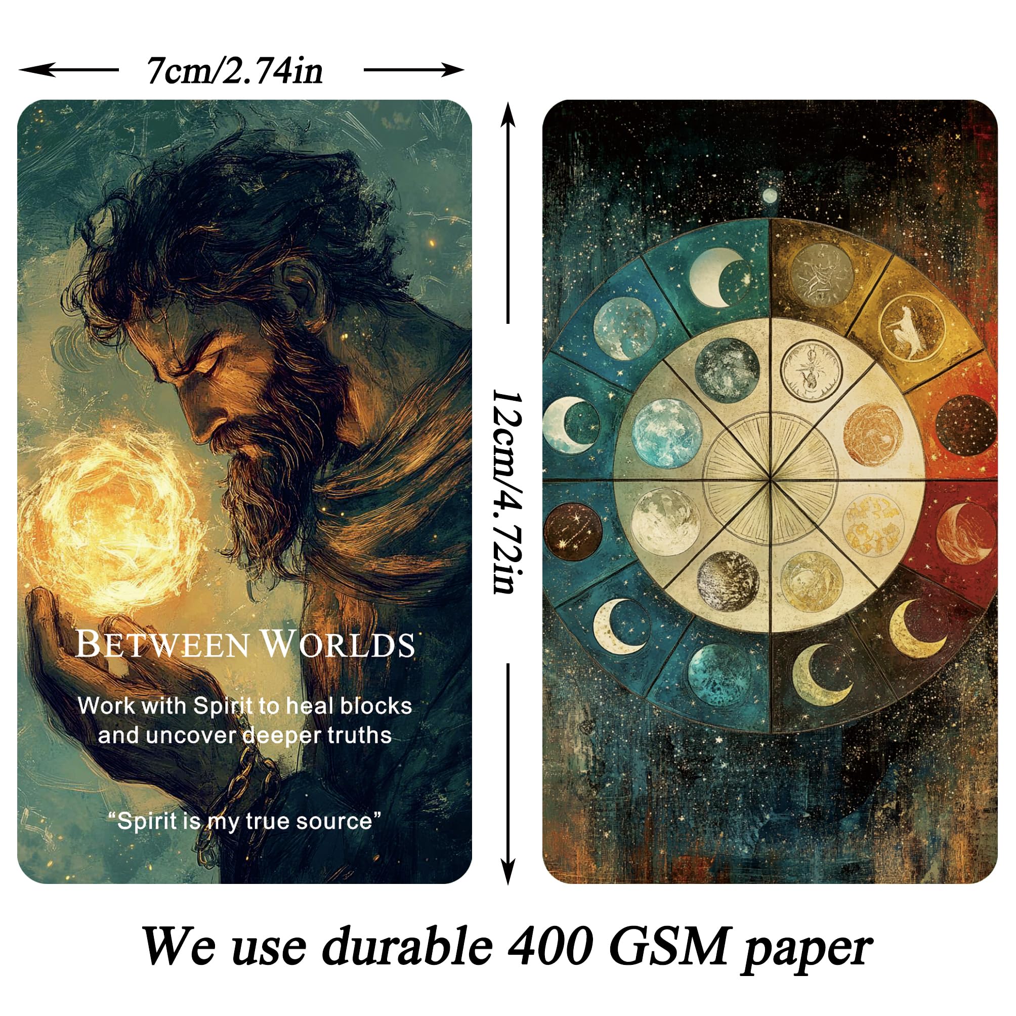 Tmenreiy Mystic Manifesting Oracle Deck, Oracle Cards for Co-Creating Your Future With Spirit, Colorful, 13 cm x 8 cm - Image 3