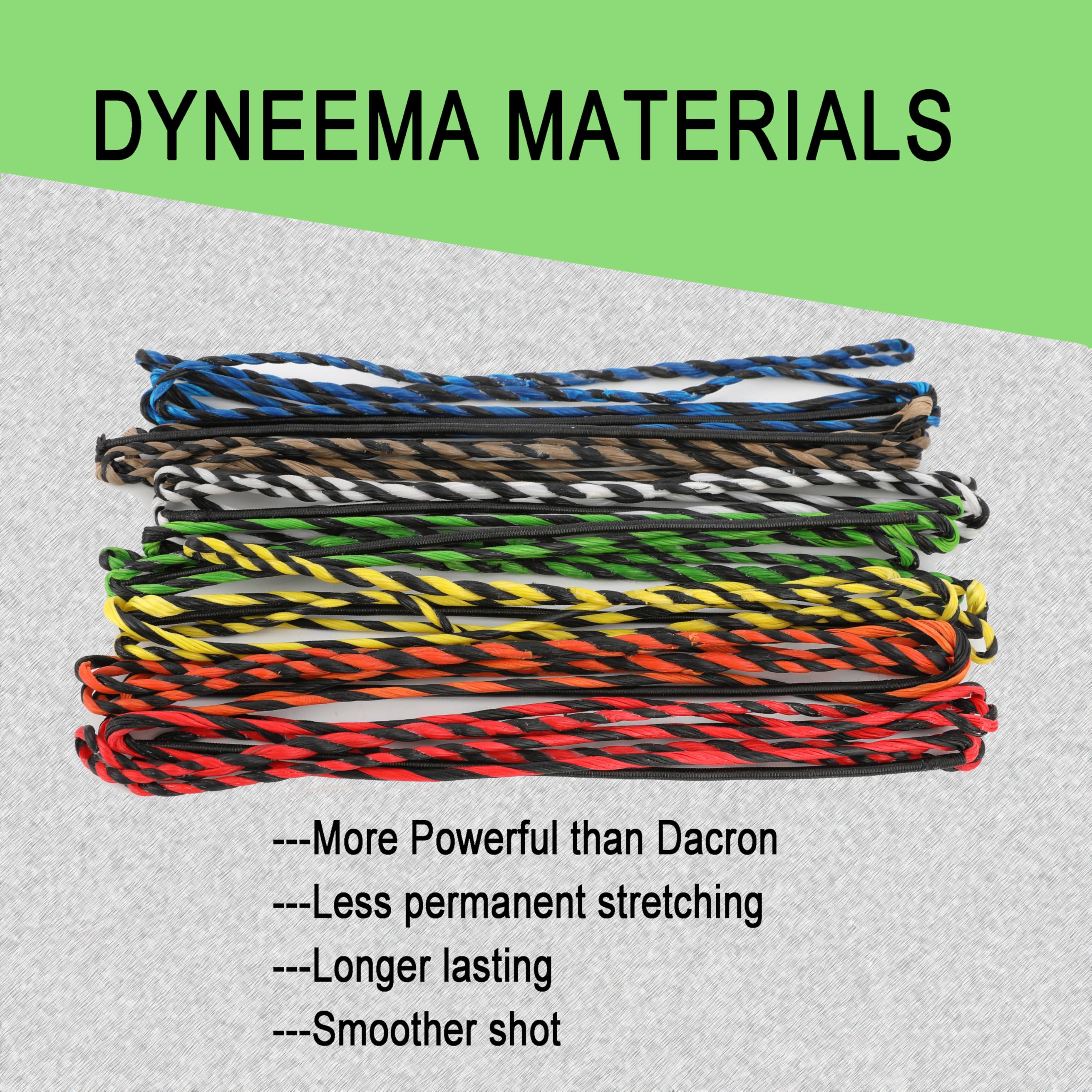 Genesis Compound Bowstring Set – Custom Colored Archery Bowstrings NASP Bows (Red & Black)