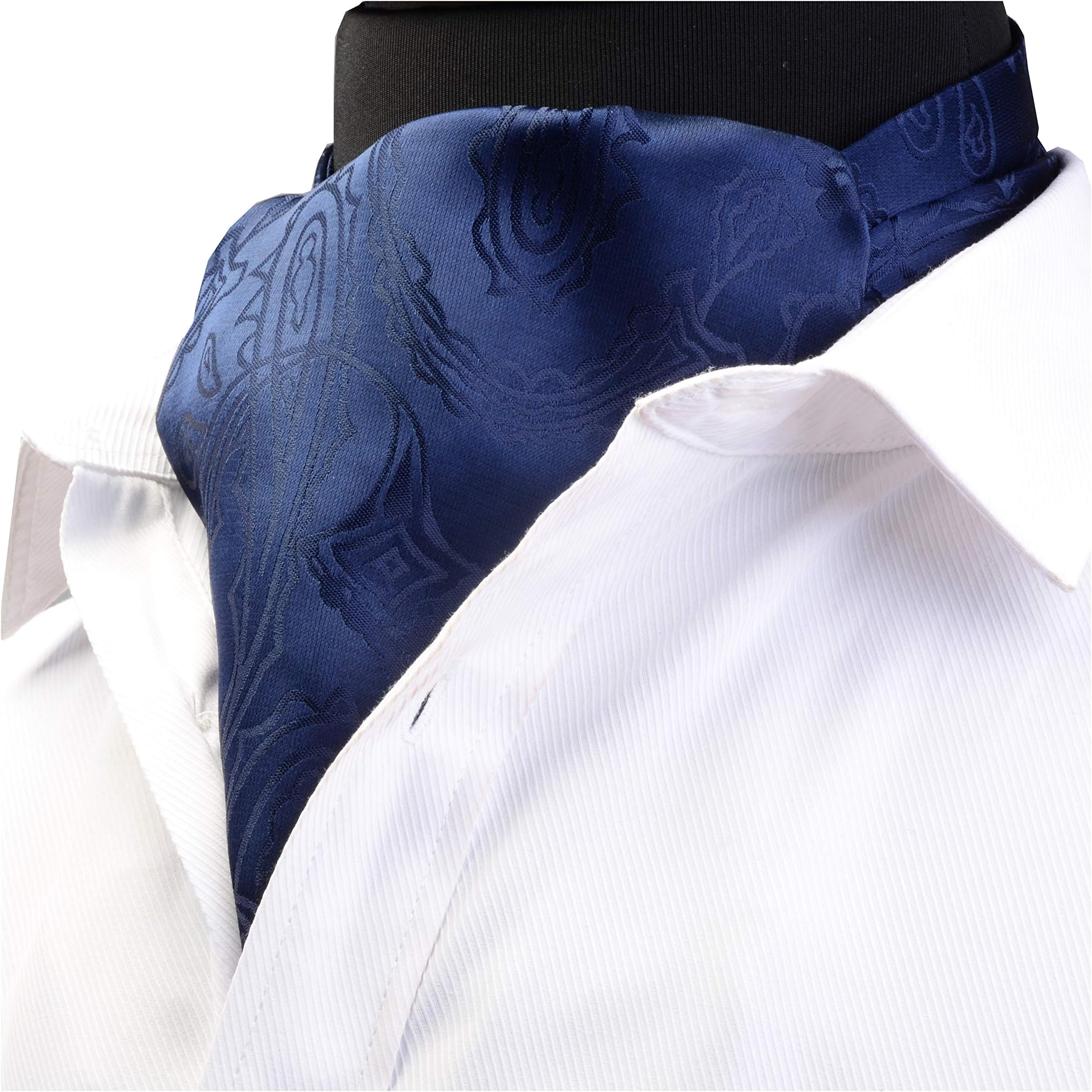Gusleson Men's Cravat Self Tie Paisley Jacquard Woven Floral Luxury Ascot