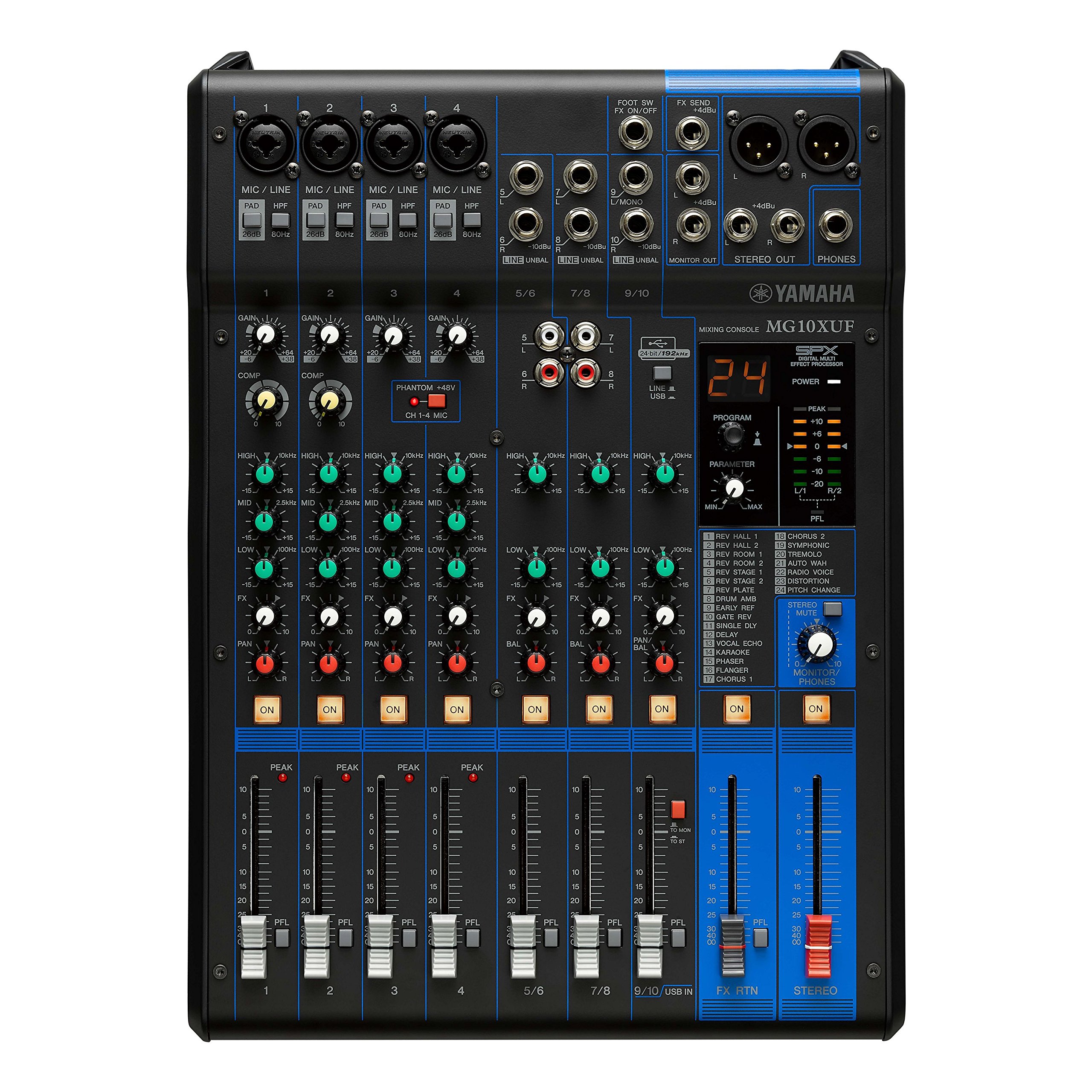 Yamaha MG10XUF 10-input Analog Mixer (with faders) : Amazon.ca