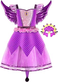 ReliBeauty Dragon Costume for Kids Girls Costume Halloween Toddler,4T-4/110