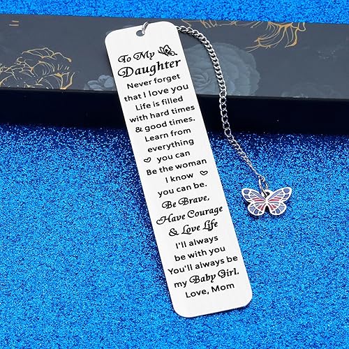 Miniatura 5 de Regalos para hija de mamá, marcadores inspiradores para hija, amante de los libros, regalos para la universidad, regalos para hija, dulce 121618,