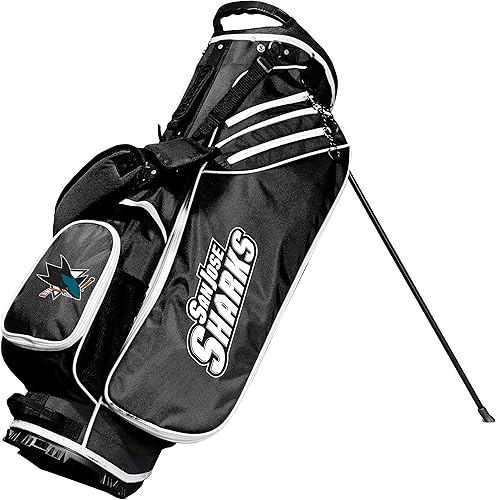 Vista 25 de Team Golf NHL Team Golf NHL Birdie Stand - Bolsa de golf, ligera, divisor de club de 14 vías, soporte de acción de resorte, bolsillo enfriador