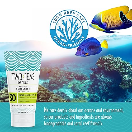 Miniatura 6 de Two Peas Organics - Loción de protección solar orgánica totalmente natural - Seguro para arrecifes de coral - Apto para bebés, niños y familias -