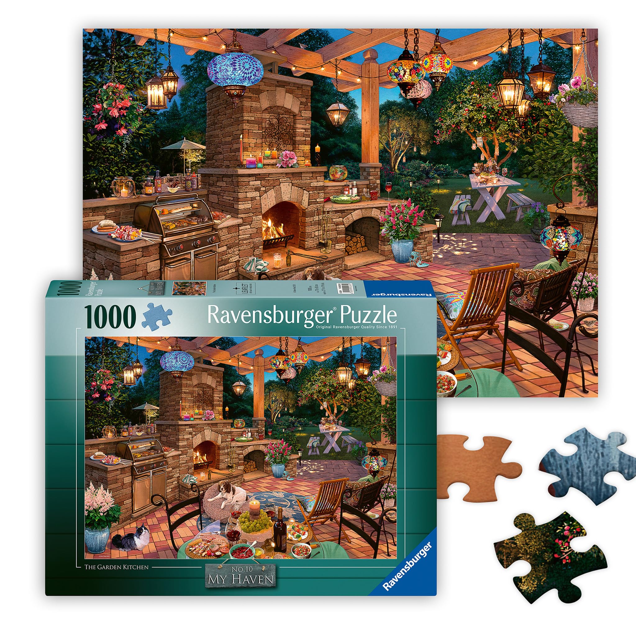 Ravensburger Puzzle 16787 - Vista Nel Gazebo, 300 Pezzi Extra Large, Per Adulti E Bambini Dai 9 Anni