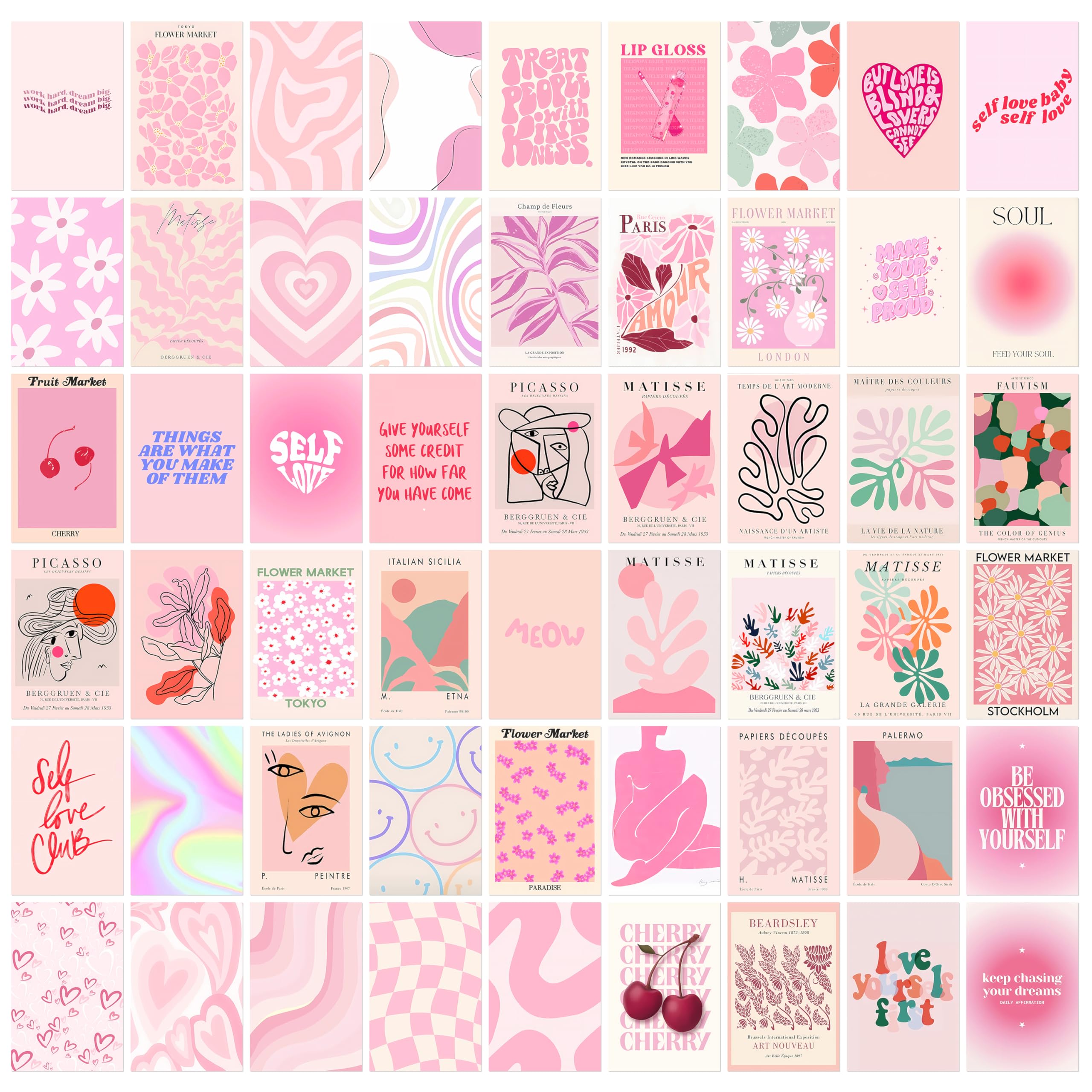 Anime Wall Collage Kit - 54 Posters Included -28 Anime Wall Collage Kit - 54 Posters Included -28