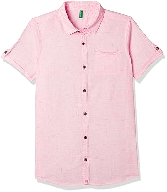 United Colors of Benetton Boys Plain Regular Fit Shirt