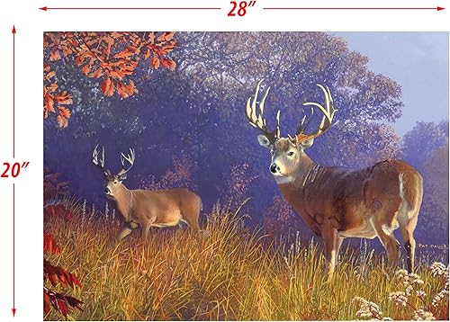 Miniatura 6 de Rivers Edge Products - Rompecabezas de 1000 piezas en lata para adultos, adolescentes y niños, rompecabezas único de ciervos al aire libre, 28 x 20