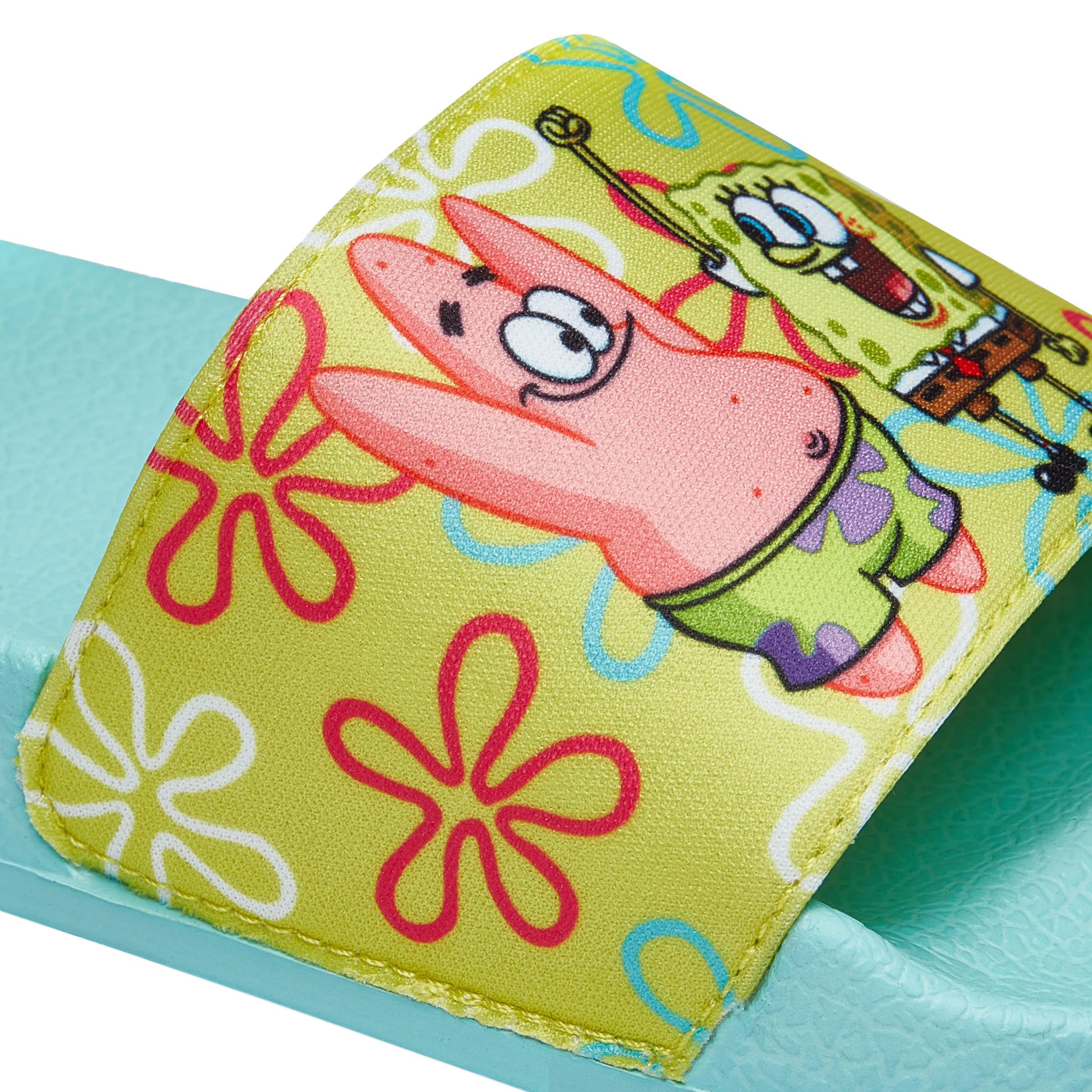 SPONGEBOB KANCIASTOPORTY Klapki dla chłopców | Klapki plażowe SpongeBob i Patrick | Letnie Sandały | Niebieski 29