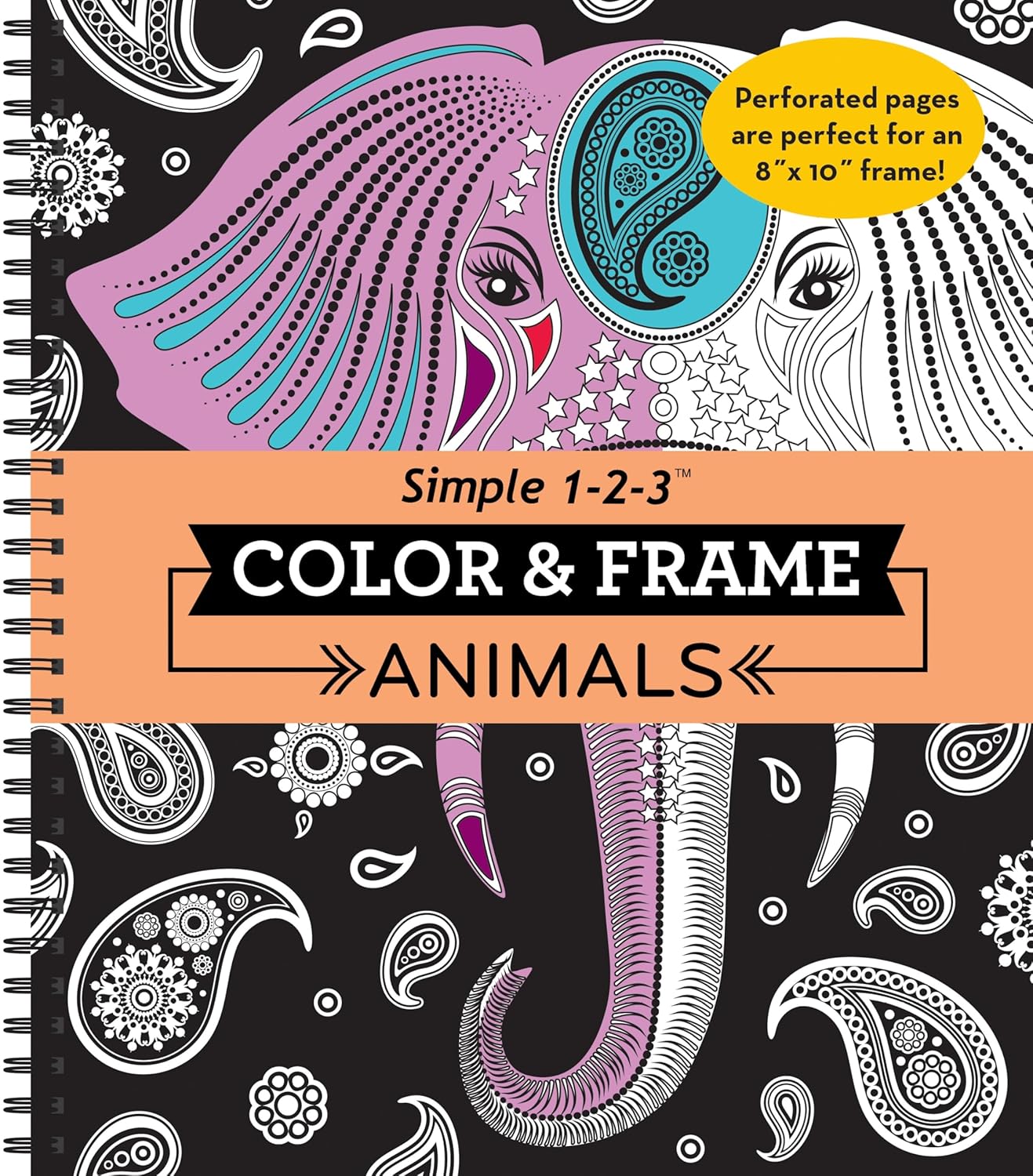 Color & Frame - Animals (Adult Coloring Book)      Spiral-bound – November 15, 2015