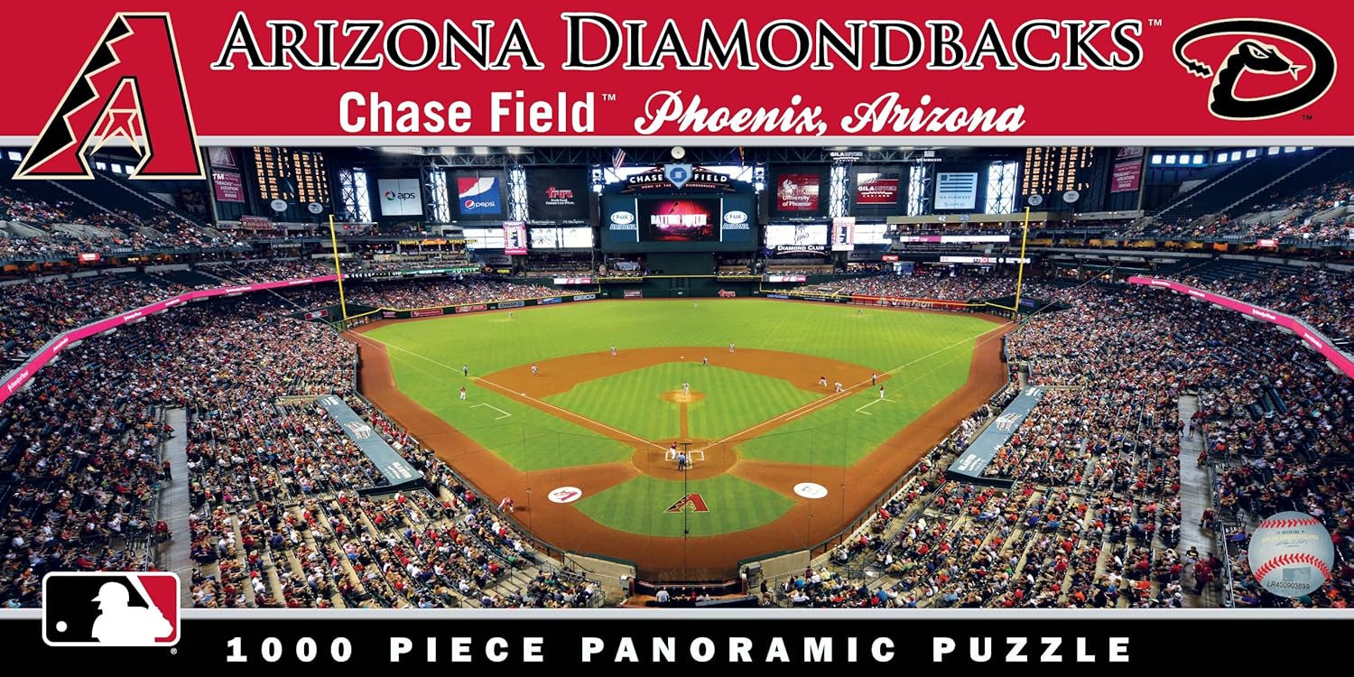 MasterPieces 1000 Piece Sports Jigsaw Puzzle - MLB Arizona Diamondbacks Center View Panoramic - 13"x39"