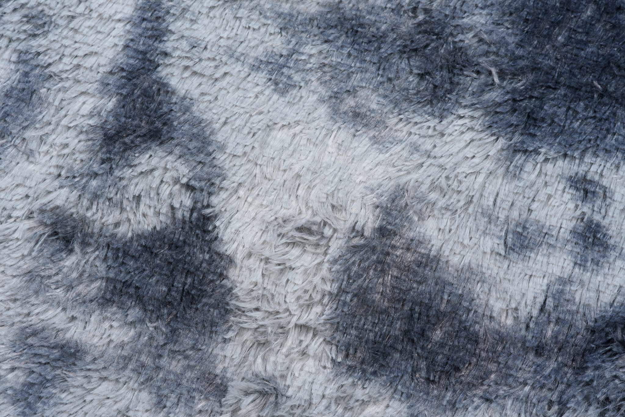 TAPISO Silk Dyed dywan z krótkim włosiem, antypoślizgowy, szary, ciemnoszary, farbowany, nowoczesny, abstrakcyjny, melanżowy, zamalowany, do salonu, sypialni, 120 x 170 cm
