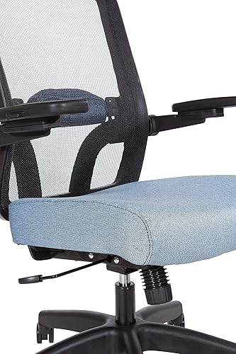 Miniatura 45 de Space Seating 867 Series - Silla de administrador ajustable con respaldo de malla transpirable, soporte lumbar y brazos abatibles acolchados,