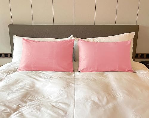 Miniatura 3 de Fundas de almohada suaves 100% algodón con cremallera, acogedoras y ligeras, fundas protectoras de almohada de fácil cuidado, juego de 2, color