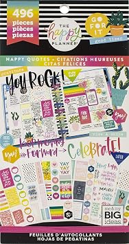 me & my BIG ideas Happy Planner STCKRS HPY Quotes, us:one Size, Multi