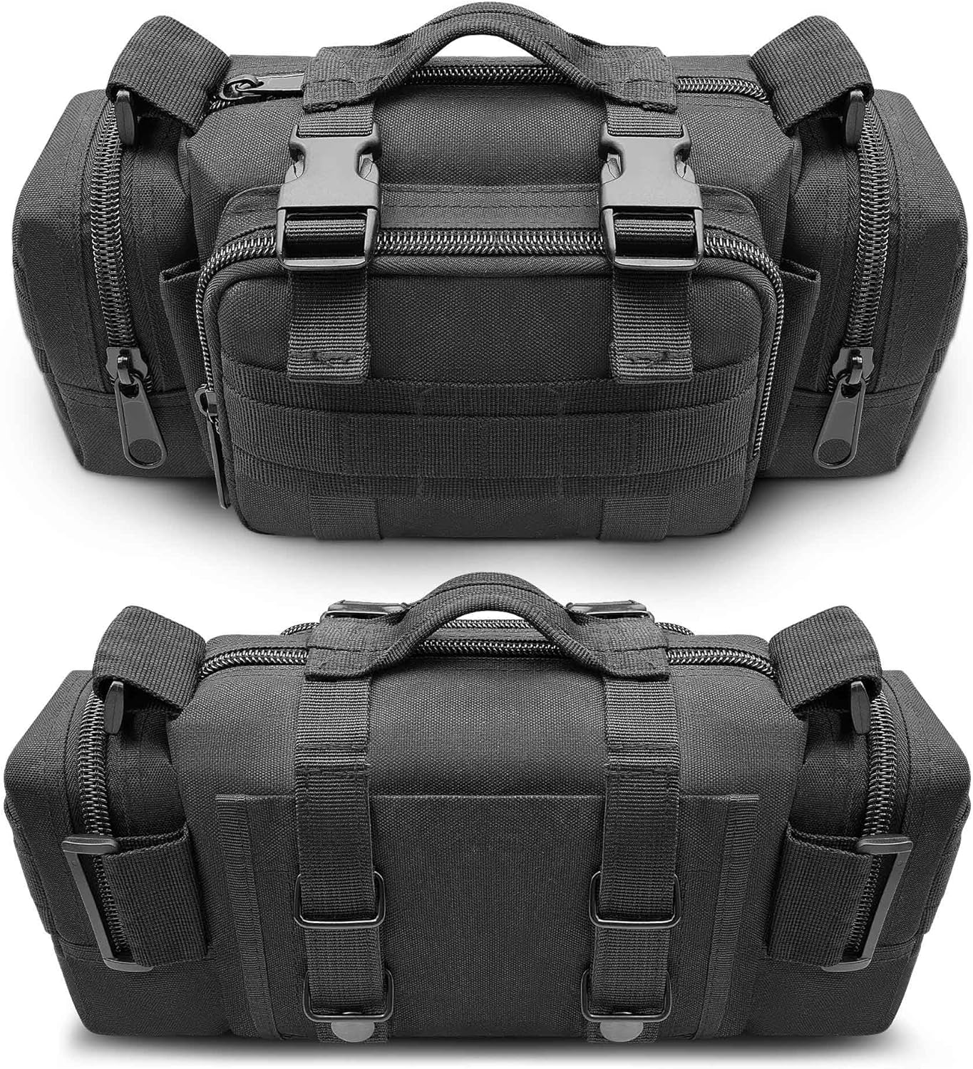 Tactical Duffel Bags for Men, 3P Military Molle Waist Fanny Packs EDC Utility Pouch Crossbody with Shoulder Strap Hand Carry