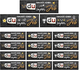 12 Stück Du Machst Einen Super Job Geschenke Kollegen Geschenk, Mitarbeiter Danke Jobwechsel Ruhestand, Hülle Filz Geschenk Verpackung, Ohne Schokolade