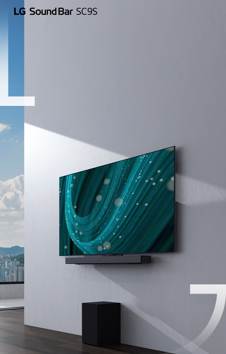 LG Sound Bar SC9S, 3.1.3 ch, 400W, Perfect Matching for OLED C2/C3