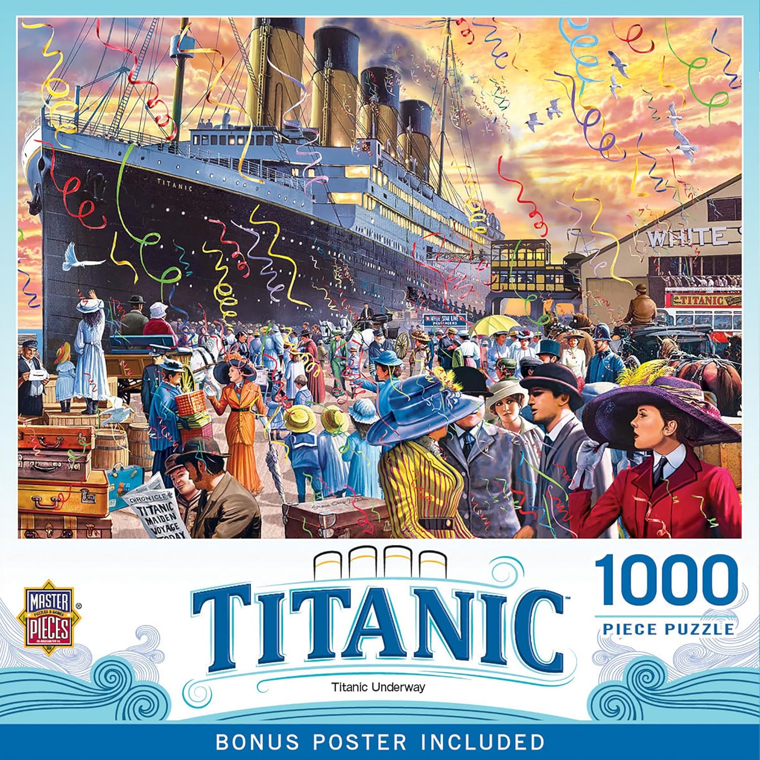 MasterPieces Titanic - Titanic Underway 1000pc Puzzle